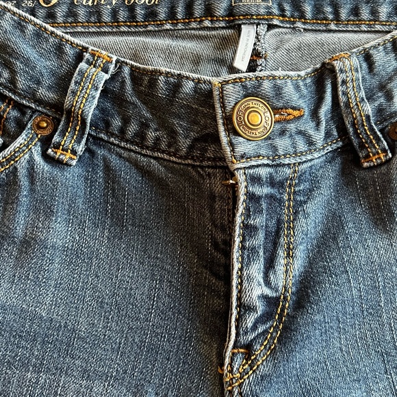 Ann Taylor LOFT Curvy Boot Denim Jeans Women's 28/6 Blue Cotton Blend Low Rise - Picture 5 of 16